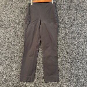 Everlane The Ankle Pants Black Size 00 Elastic Waist Straight Leg‎